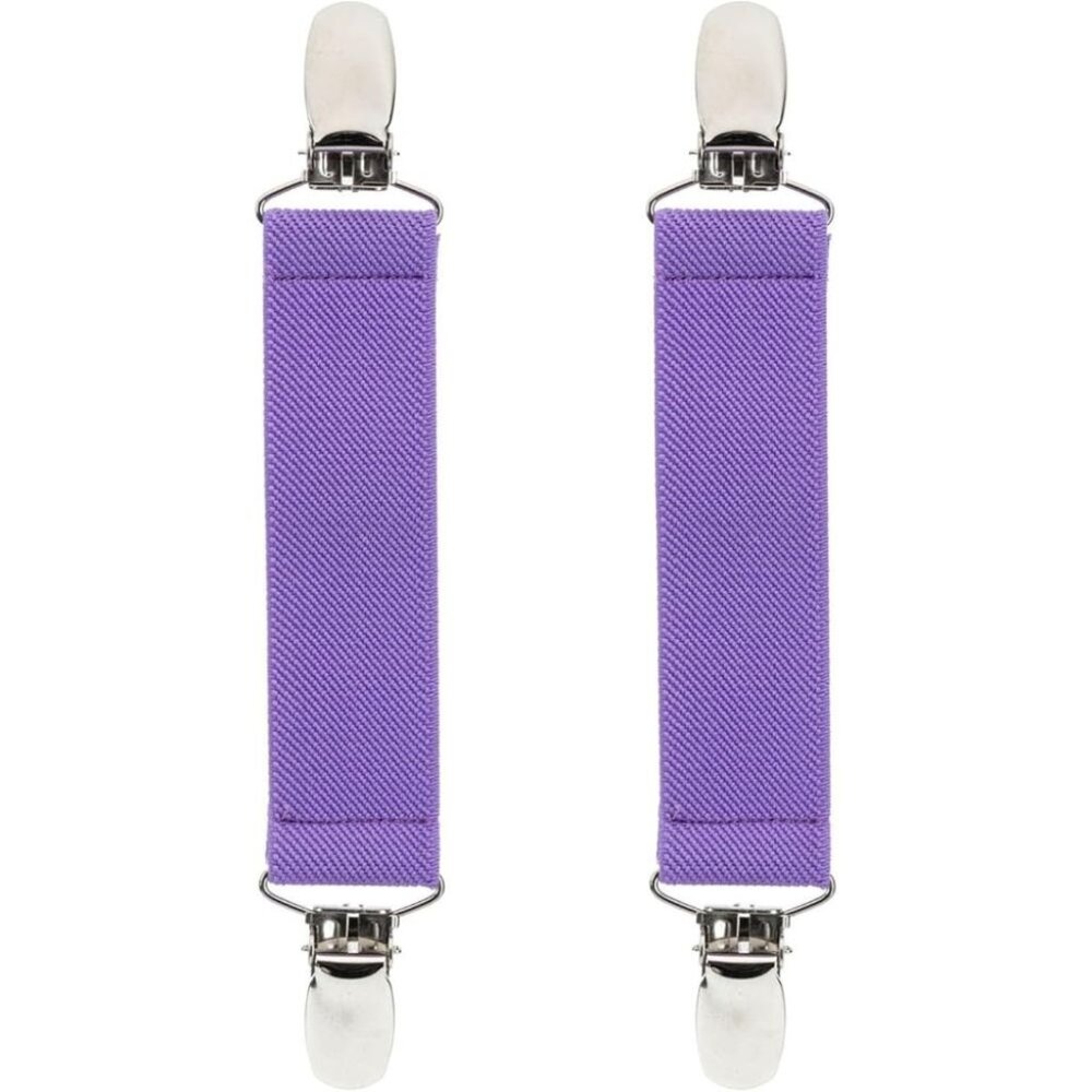 Hold’Em 1” Boot Straps Leg Pant Stirrup Elastic Extra Heavy Clips -  Lavender